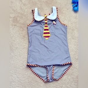 Girls boutique Harry Potter , Gryffindor inspired swim suit 12-14